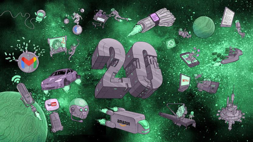 Engadget 20th anniversary illustration