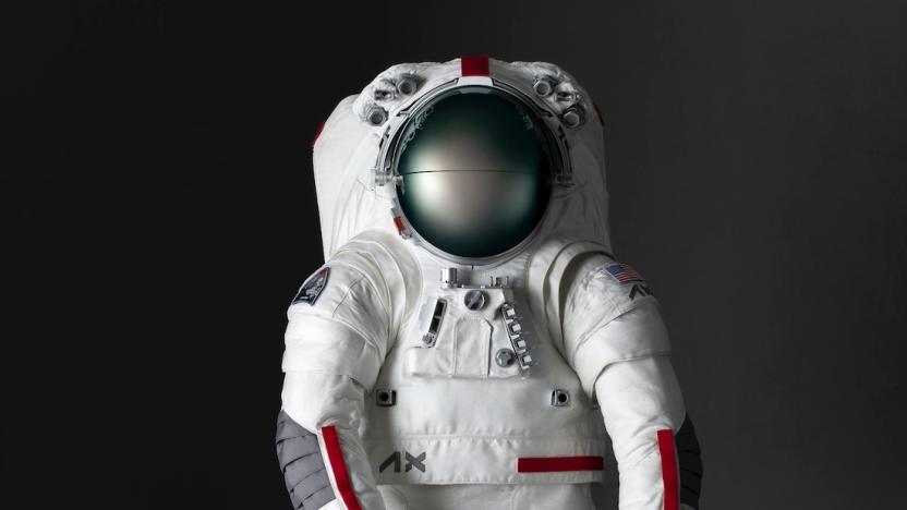 Axiom Space and Prada spacesuit.